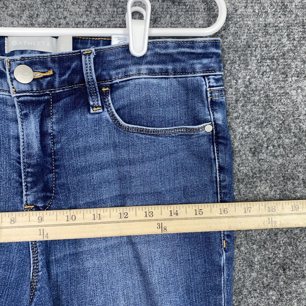Athleta Jeans Womens Size 10 Blue sculptek Skinny Ankle - Picture 5 of 11